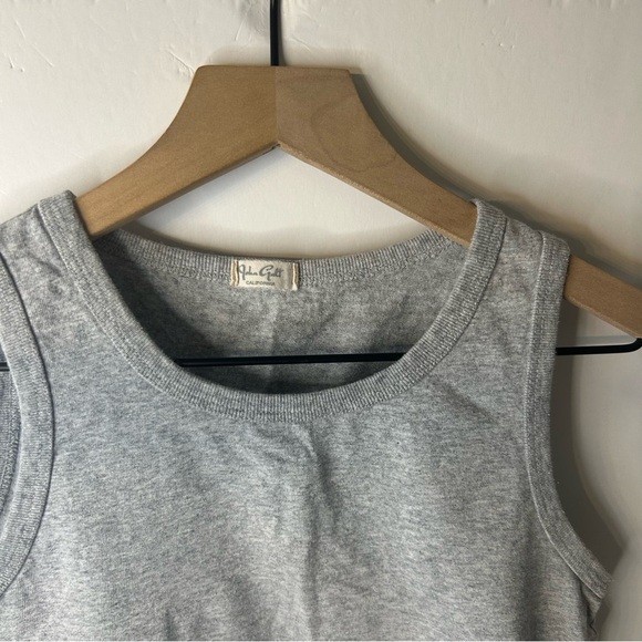 John Galt Women’s Heather Gray Cropped Tank Top, One Size, Brandy Melville - Picture 2 of 6